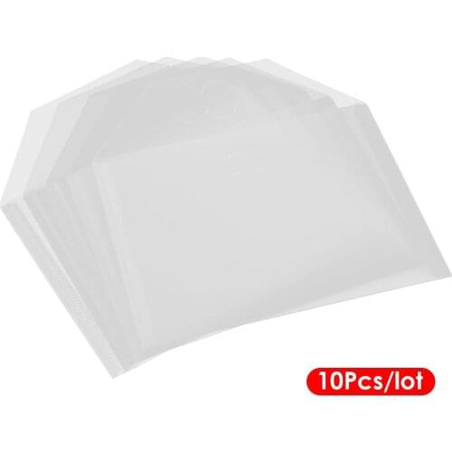 10pcs Transparent PP File Bag Stamp Collect Case Scrapbooking Storage Pouch