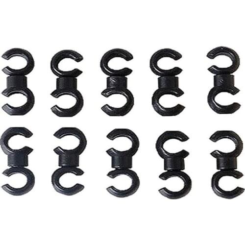 10 Pcs Bicycle Brake Cable S Style Clips Buckle Hose Guide Bike MTB Cross Line Clip/Black,Hose Clip