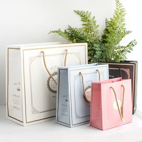 20PCS New Several Patterns Kraft Paper Gift Bag Festival PaperBag Fashionable Jewellery Bags For Wedding Birthday Party