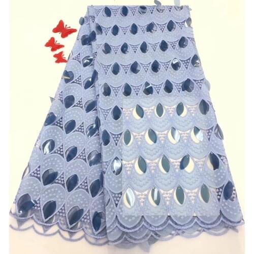 African Sequin Lace Fabric 2021 Embroidered Nigerian Laces Fabric High Quality French Tulle Lace Fabric For Women RF31501