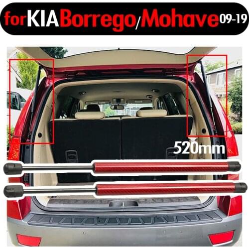 For Kia Mohave / Borrego 2009-2019 2pcs Auto Rear Tailgate Boot Gas Spring Struts Prop Lift Support Damper 520mm Gas Charged