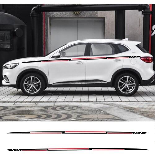 2PCS Car Side Waist Stickers For Qashqai Prado Sportage Tucson KX5 Tiguan Duster Range Rover Evoque SUV Car Tuning Accessories