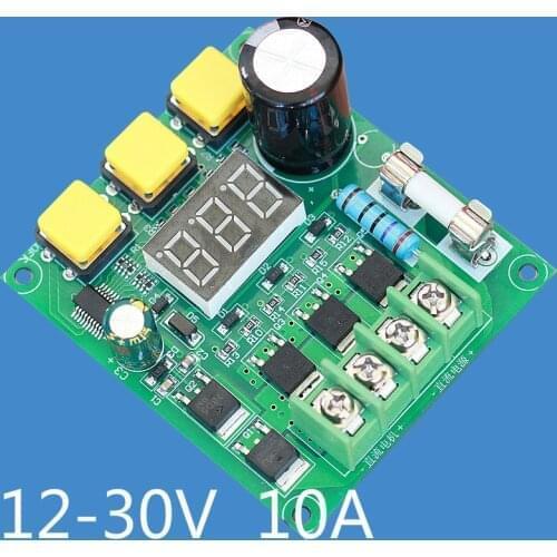 DC12-30V 10A Motor Speed Controller Digital Display Switch Stepless speed change Speed switch(6.5)