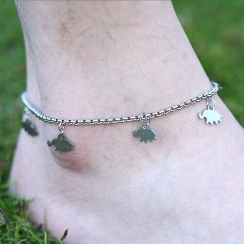 DIY 316L Stainless Steel Anklet Chain Stainless Steel Foot Jewelry Ankle Bracelet A001