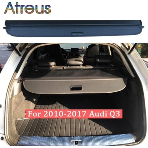 For Audi Q3 2010-2012 2013 2014 2015 2016 2017 Rear Trunk Cargo Cover Security Shield Screen shade High Qualit Car Accessories