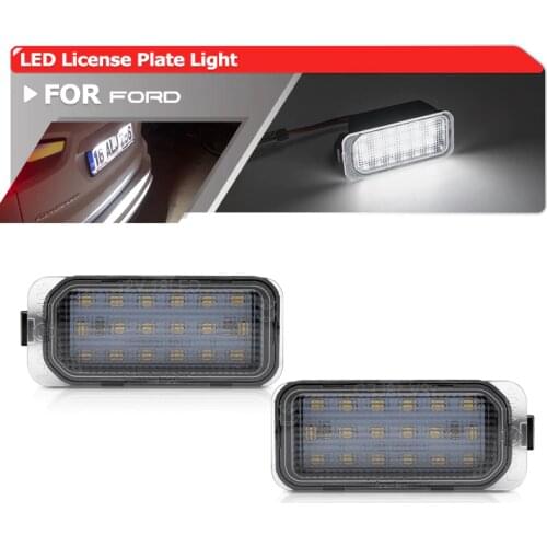 For Ford Focus MK 2 3 Kuga 1 2 Grand C-Max S-MAX B-Max Mondeo 4 5 Ranger Fiesta 6 7 SMD Canbus Led License Plate Lights Lamps