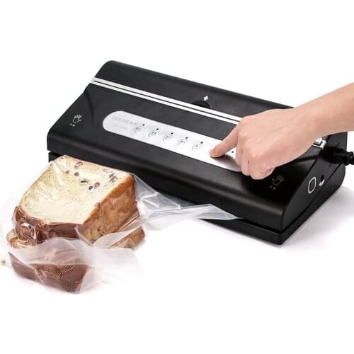Electric Vacuum Sealer Packaging Machine For Home Kitchen With 10pcs Food Saver Bag and One Roll Bags Multifunction Household