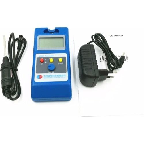 Gaussmeter Tesla meter WT10A WT-10A the fluxmeter surface magnetic field tester with Ns function + Metal probe
