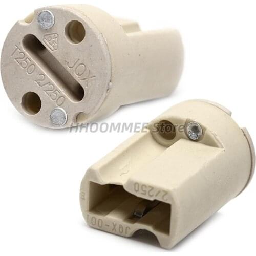 5pcs/lot G9 Ceramic Lamp Base 110-220V 3A Socket G9 Type Halogen Lamp Holder Ceramic Lamp Bases HOT