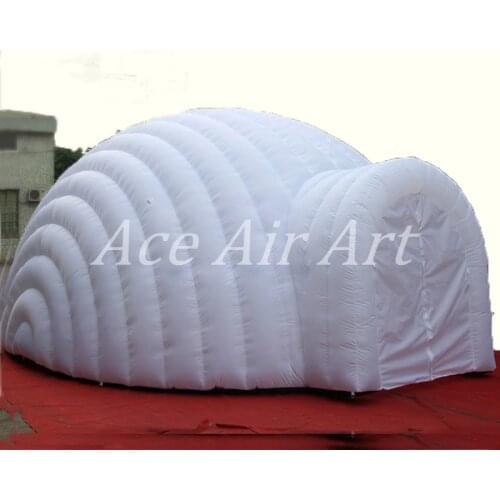 Beautiful Fresh Air Portable Giant White Inflatable Round Dome Tent in 6 Diameter