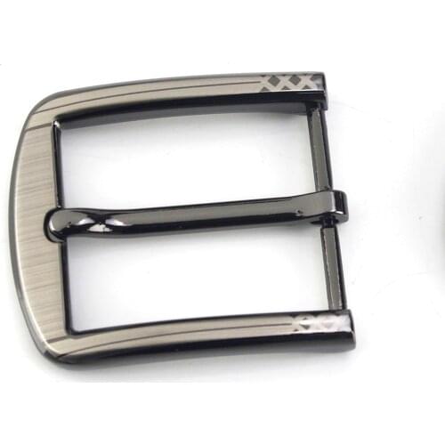1pcs Metal 4cm Belt Buckle Casual Polished End Bar Heel bar Single Pin Belt Buckle Leather Craft Webbing fit for 37-39mm belt