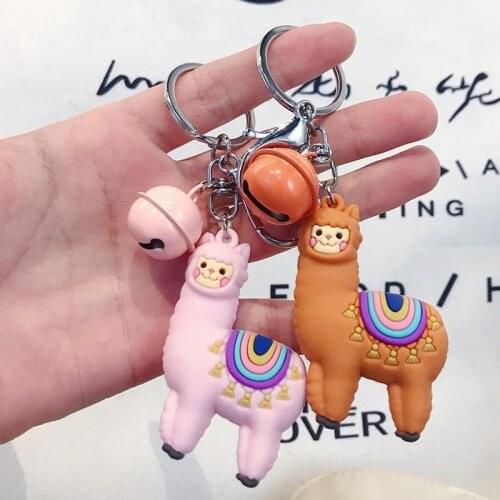 Cute Alpaca Keychain Doll Creative Cartoon Little Sheep Bag Pendant Jewelry Small Gift Women