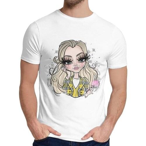 Mens Cotton T Shirt Clueless Totally Soft Slim T-shirt New Classic O-Neck Tshirt Hip Hop Anime Tees Tops Harajuku