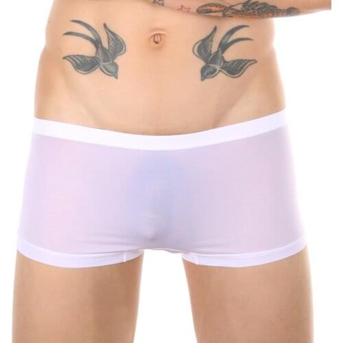 Contents* Item Description: Men Ice Silk One-Piece Boxer, Breathable And Comfortable Thin Sexy Boxer Briefs