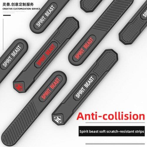 Motorcycle Rearview Mirror Anti-Friction Sticker Anti-scratch Bar Modified Door Anti-collision Bar Decoration Body Sticker