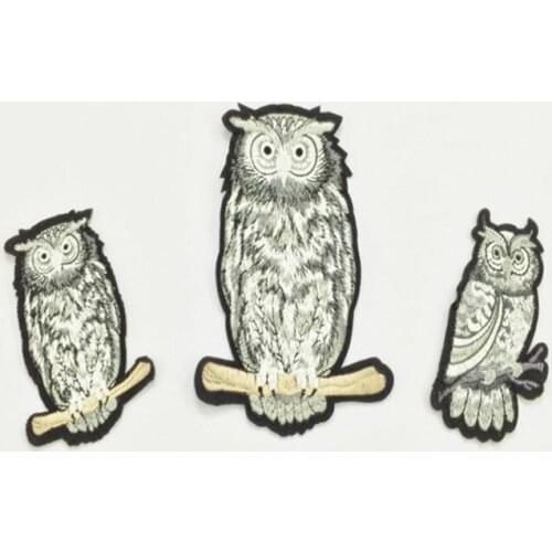 T-shirt Applique Owl Embroidered Cloth Patches Affixed Sew on Embroidery Stickers DIY Patch Clothing Appliqued Badges