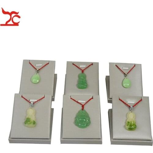 New Arrive 6Pcs Grey Jewelry Display Rack Fashion PU Earring Organizer Pendant Exhibition Display Holder Earring Stand 7*8*5 cm