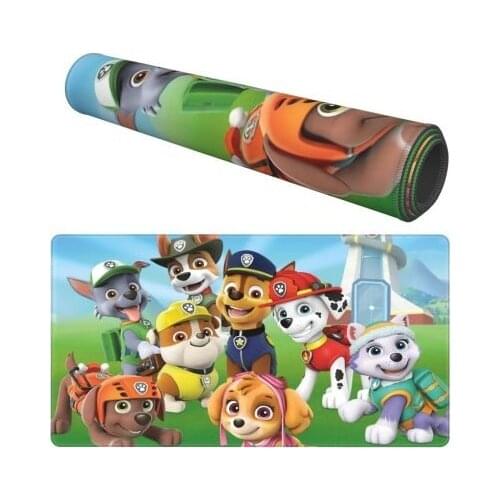 New Paw Patrol Large Gaming Mouse Pad Computer Gamer Keyboard Mouse Mat Hyper Beast Desk Mousepad for PC Desk Pad Birthday Gift
