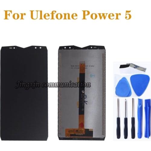 NEW Display For Ulefone power 5 LCD DISPLAY+Touch Screen Digitizer Replacement for Ulefone power 5 LCD Screen Repair Kit