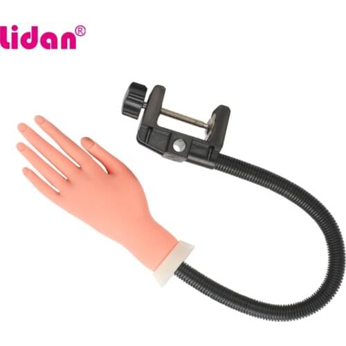 Lidan Practice Equipment For Beginner False Nails Tips Professional Nail Practice Model Bendable Movable Joint Fake Hands
