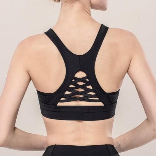 Sexy Cross Back Women Sport Vest Women Solid Colour Tops Fitness Vest Breathable Sports Tops Gym Athletic Workout Tank Top