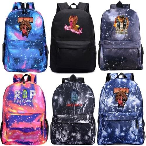 Mochila juice wrld School Backpack Students Book Bag Girl Boy Back to School Book Bag TeensLarge capacity Bag Men Daily Rucksack