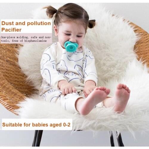 Silicone Infant Retractable Pacifier, Toy Bite, Le Duckbill Nipple, Silicone Baby Nipple (including for children with autism)