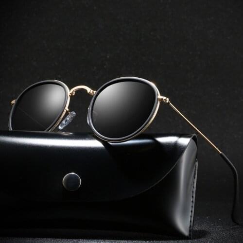 Brand Design Polarized Sunglasses Men Round Sunglass Classic Driving Sun Glasses Vintage Women UV400 Shades gafas de sol