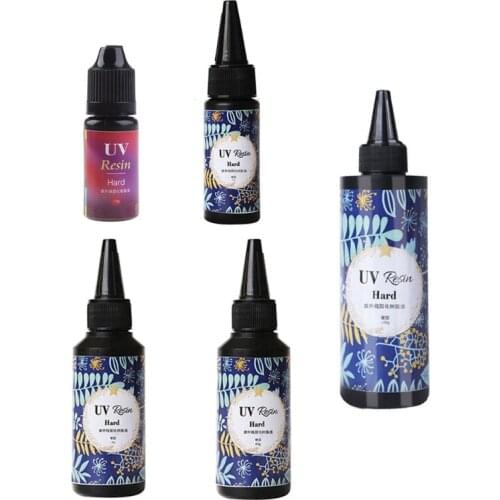 U90E Hard Type UV Resin Glue Crystal Clear Ultraviolet Curing UV Glue Solar Cure Sunlight Activated DIY Resin Jewelry Making