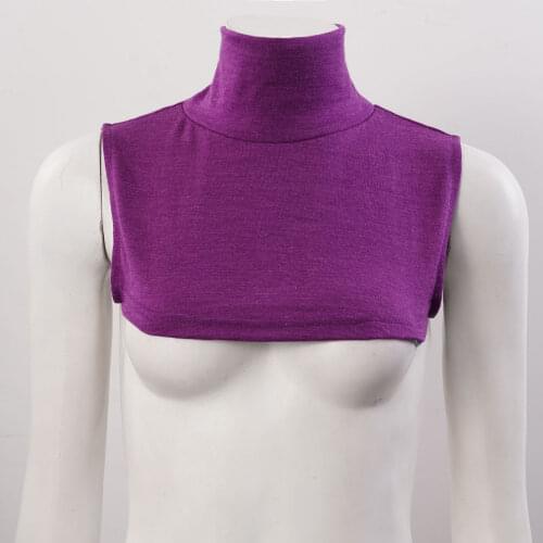 Women Girl Turtleneck Mock Dickey Collar Korean Fake Collar DIY Clothes Faux Neck Wrap Detachable False Collar for Sweater Shirt