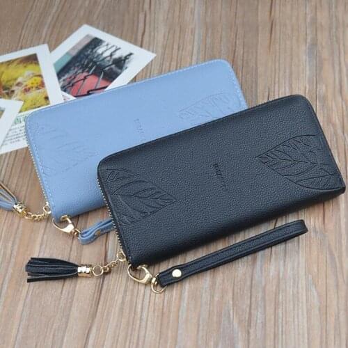 Womens Wallets And Purses Pu Leather Wallet Femal Red/Pink/Black/Gray Long Women Purse Large Capacity Bag Women Wallet