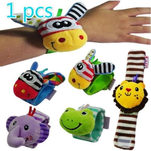 1 Pcs 0-3 Years Old Baby Watch With Baby Rattle Toy, Child Wrist Rattle Sound Sensory Toy Rattle And Mobile Baby Toy