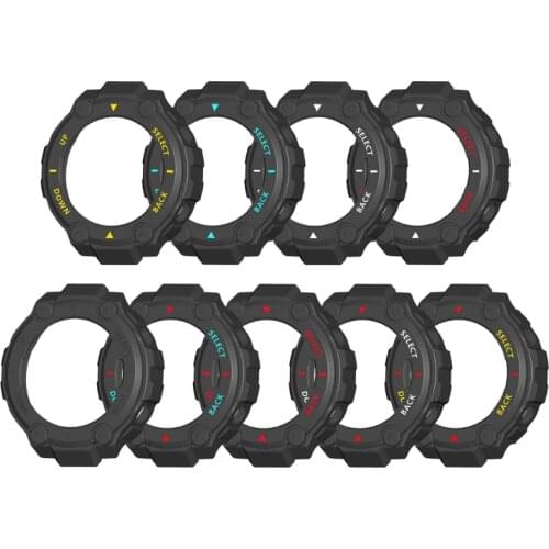 H7JF 1 PC Smart Watch Protective Cover Anti-Scratch Shockproof Bumper Cover Case Compatible for -Amazfit T-Rex/ Pro