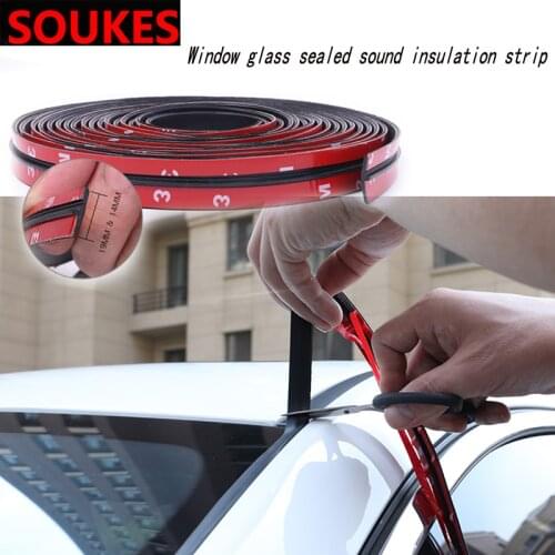 100cm Car Window Glass Trim Sealing Strip Sticker For Ford ranger Mondeo Kuga Fiat 500 Abarth Nissan Ashqai J11 J10 Juke Jeep