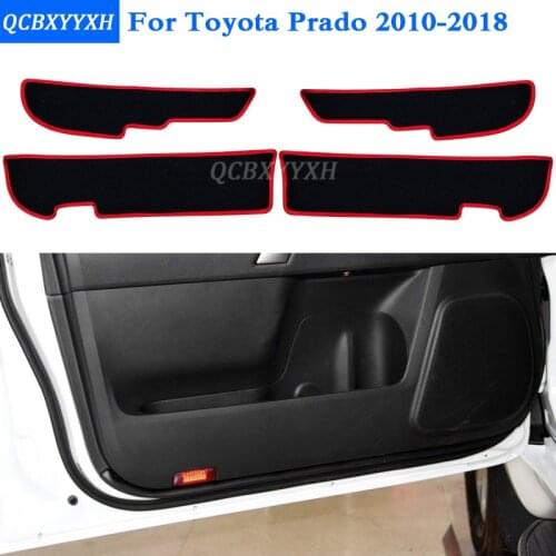 2 Colors Car - Styling Protector Side Edge Protection Pad Protected Anti-kick Door Mats Cover For Toyota Prado 2010-2018