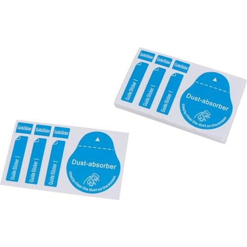 30Pcs Cell phone dust absorber dedust sticker screen protectors