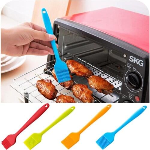 4PCS 8.27'' Oil Brushes Heat Resistant Silicone Basting Brushes Barbecue Brushes for Baking Grilling