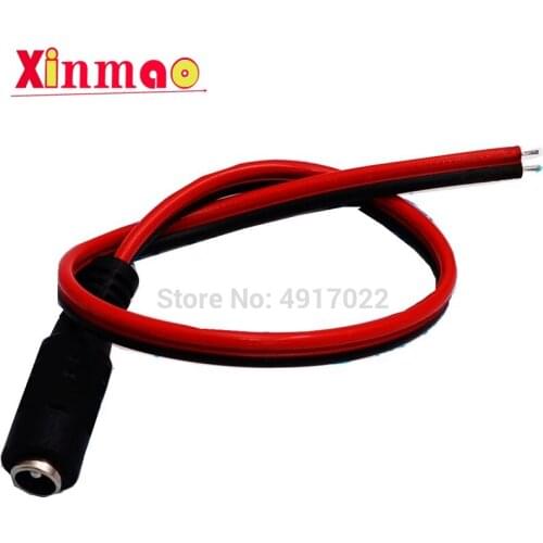 5pcs 5.5x2.1mm DC power female cable 12V Plug DC Female Adapter cable Plug Connector for CCTV Camera DC plug Female 5.5*2.1