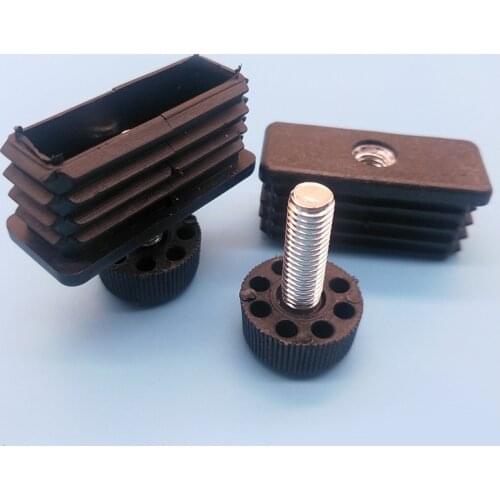 8 pieces M10 M8 M6 plastic hole plug with nut black blind hole end cover chair leg protective cover furniture hardware