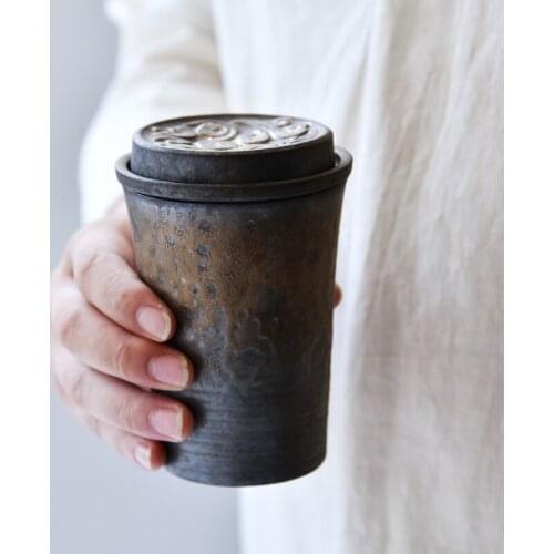 Kung Fu Teacup Ceramic Filter Tea Set Stoneware Masterware Cup Office Home Furnishing 245ML