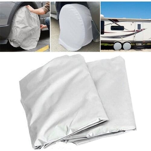 2pcs 27-29 inch Waterproof Car Wheel Cover Tire Covers Sun Protector For RV Auto Car Camper Universal Car Tire Covers