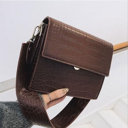 Womens Designer Luxury Handbag 2020 Fashion New High quality PU Leather Women Handbags Crocodile Shoulder Messenger Bag S2127