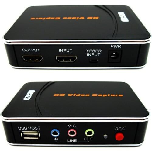 HDMI/YPbPr Video Audio capture card, convert HDMI/YPbPr to USB Flash disk direcly, no pc need for XBOX One 360 PS3 game box