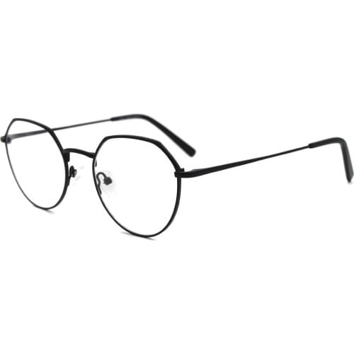 Classic Vintage Polygon Art School Style Optical Frame Men Women Teenager Clear Lens Metal Eyeglasses MSG7219