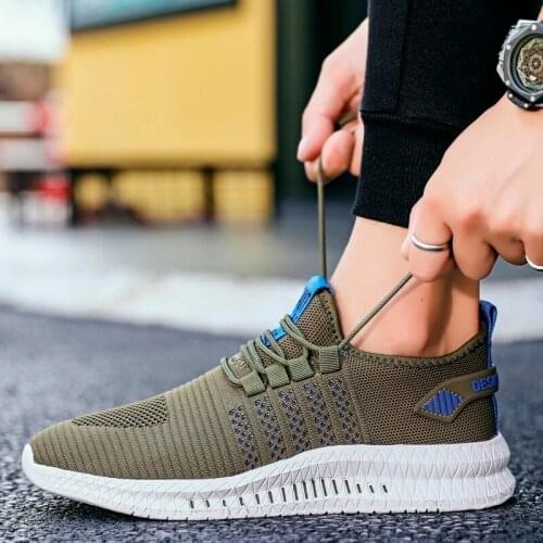 Big Size 48 Men Sneakers Breathable Lightweight Men Walking Shoes Lace Up Mens Running Shoes Sport Trainers Krasovki Zapatillas