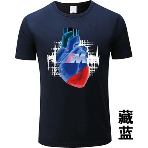 M3 M5 Car Heart M Power M3 M5 Logo Auto Cars Blut Manner Printed T-shirt E92 E46 E30 E21 Women Tee Tops Men F1 TShirt XXXL GG-55