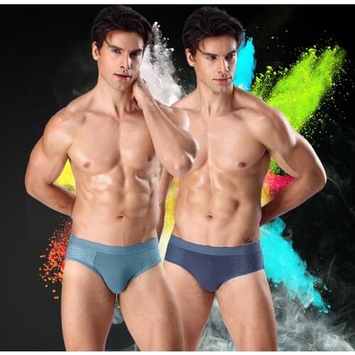 Mens Panties Male Underpants Man Pack Shorts Brief Underwear SlipSexy Ultra-Thin Jockstrap Modal Hole Large Size Roupa Incerun