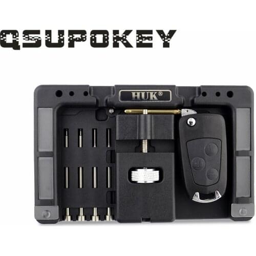 QSUPOKEY Original HUK Key Fixing Tool Flip Key Vice Flip-Key Pin Remover for Locksmith Tool With 4 Pins