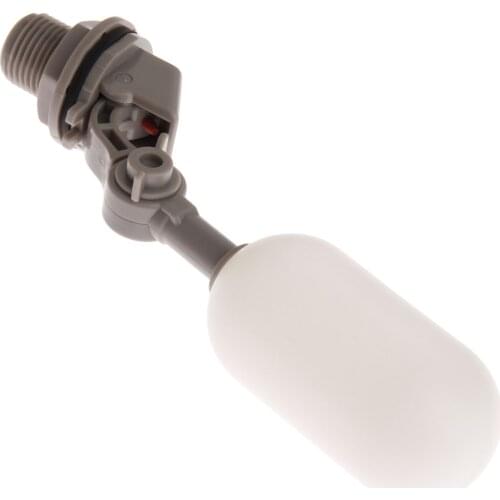 DN15 Adjustable 1/2" Floating Auto Fill Valve Automatic Fill Tank Water Level Control 1/2" Thread Plastic Float Ball Valve