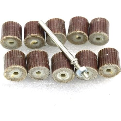 10PCS/Set 240-Grit 13mm chucking flap wheel Brush Sanding Rotary Tool Dremel Accessories